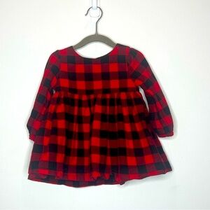 Red and Black Plaid Baby Dress